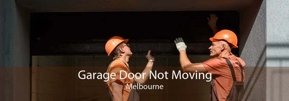 Garage Door Not Moving Melbourne